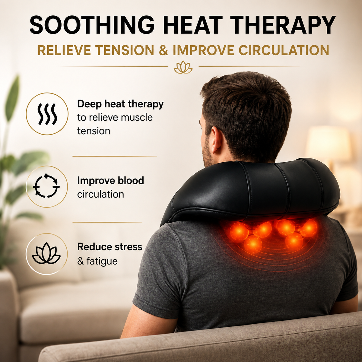 Relax Station™ 4D Shiatsu Neck & Shoulder Massager
