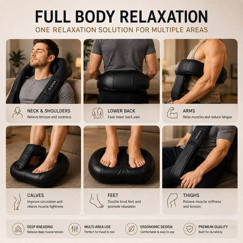 Relax Station™ 4D Shiatsu Neck & Shoulder Massager