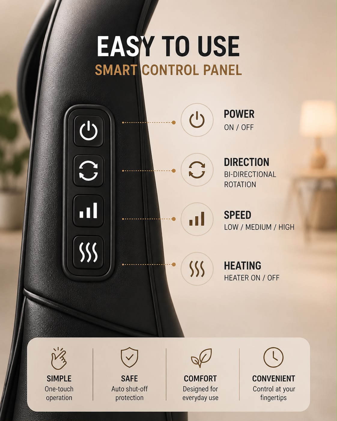 Relax Station™ 4D Shiatsu Neck & Shoulder Massager