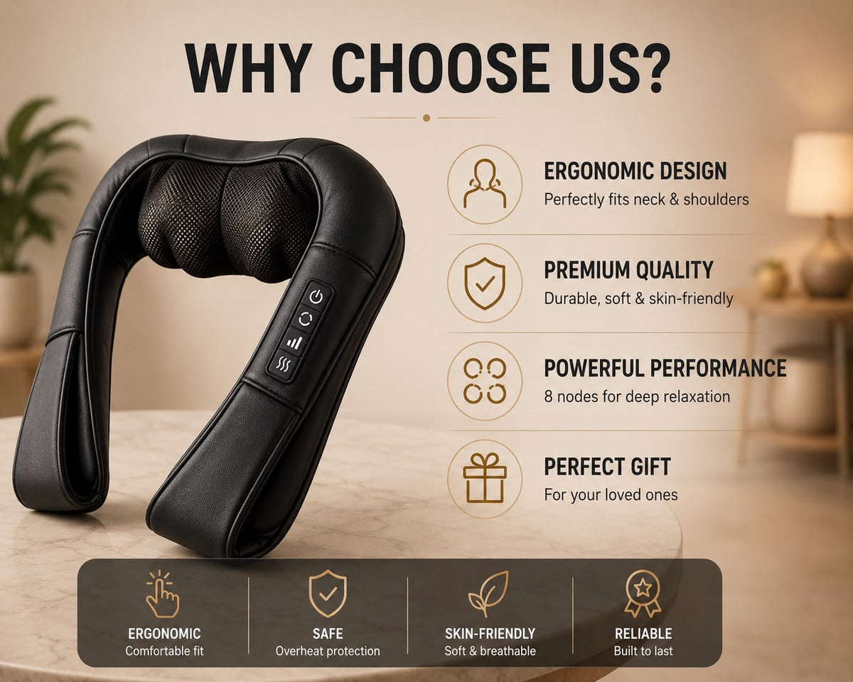 Relax Station™ 4D Shiatsu Neck & Shoulder Massager